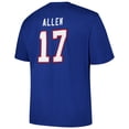 thumbnail image 3 of Men's Fanatics Josh Allen Royal Buffalo Bills Big & Tall Player Name & Number T-Shirt, 3 of 3