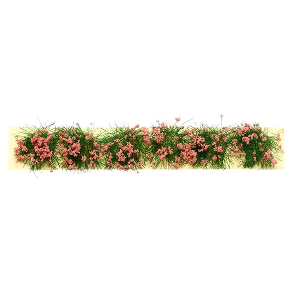 MYG Self-Adhesive Static Grass Tufts Miniature Scenery Mixed Wildflowers DIY Crafts