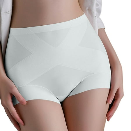 Icvfdpl Womens Underwear High Waist Non Silk Bactericidal Lightweight Comfortable Skin-Friendly Panties For Women Blue L