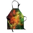 thumbnail image 1 of Outer Space Apron North American and Pelican Nebula Gas Cosmic Planetary Object in Outer Space, Unisex Kitchen Bib Apron with Adjustable Neck for Cooking Baking Gardening, Orange Green, by Ambesonne, 1 of 3