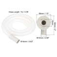 thumbnail image 2 of Kit de manguera de drenaje de aire acondicionado Uxcell de 3.3 pies, manguera de conector de drenaje universal con conector de abrazadera 9, blanca, 2 of 6