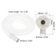 thumbnail image 2 of Kit de manguera de drenaje de aire acondicionado Uxcell de 3.3 pies, manguera de conector de drenaje universal con conector de abrazadera 9, blanca, 2 of 6