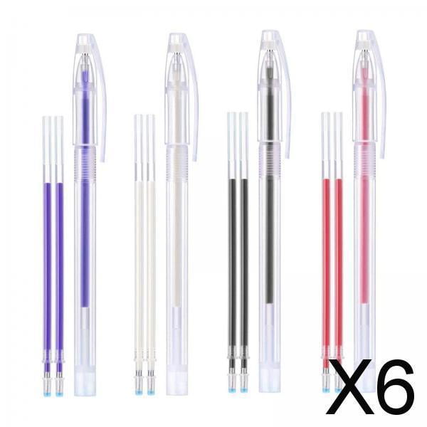 6 Rotuladores Borrables Soledad de 4 Colores para Tela con Recambios