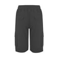 thumbnail image 5 of EaskTriop Women's Casual Cargo Bermuda Shorts Elastic High Waisted Drawstring Shorts with Pockets Comfy Summer Walking Knee Length Shorts, 5 of 6