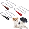 thumbnail image 3 of Dog Chain Leash Metal Chew Proof Pet Leash Dog Training Leash with Padded Handle, 3 of 10