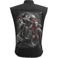 thumbnail image 2 of DOTD BIKERS - Sleeveless Stone Washed Worker Black, 2 of 3