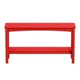 thumbnail image 3 of WestinTrends 55" Outdoor Patio HDPE Adirondack 2-Tier Shelf Console Table, Red, 3 of 16