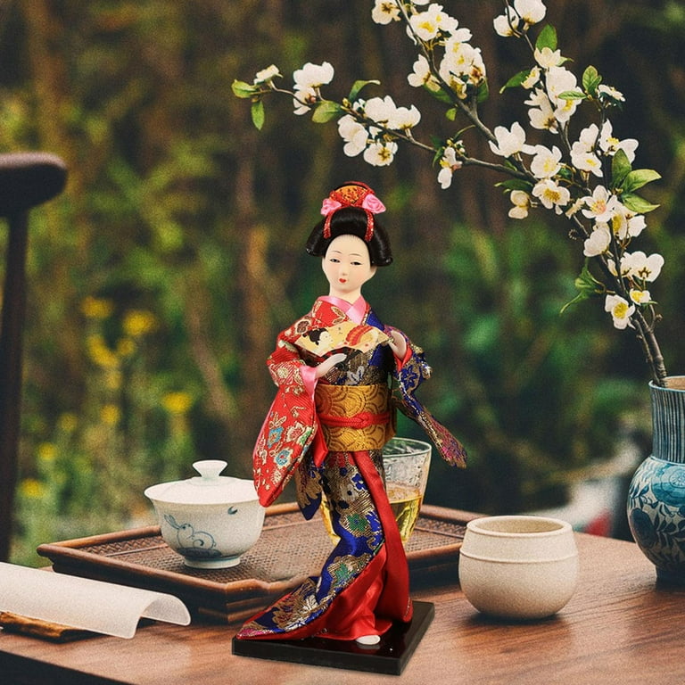 Colaxi Ethnic Japanese Geisha Dolls 9 inch Asian Geisha Doll for