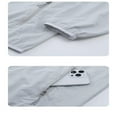 thumbnail image 4 of LYMAYTER Zip Hoodie Sun Shirt for Men Breathable Long Sleeves Jacket Outdoor Sports Windbreaker UPF, 4 of 6