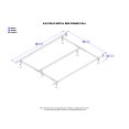 Metal Bed Frame TwinFullTwin XLQueenCalifornia KingKing Rollers