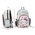 thumbnail image 4 of Louis Garneau Designer 20L Backpack, Water Resistant Rucksack with Front and Side Pockets for Preschool and Elementary School Kids - Cat, 4 of 9