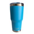 thumbnail image 1 of Termo Yeti de acero inoxidable Azul con tapa push pull 30 Oz, 1 of 3