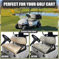 thumbnail image 4 of Yuyamidu 2 Pack Marble Print Golf Cart Seat Cover Backrest Cover Soft Golf Cart Seat Cushion for 2 Person Seats Fashion Gifts for Family and Friends, 4 of 7