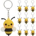 thumbnail image 3 of PTOOTP 10 llaveros de abeja bonitos para fiestas temáticas de abejas, llaveros de abejas de dibujos animados, decoraciones para bolsos, 3 of 8