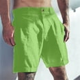 thumbnail image 7 of Hvyesh Mens Linen Shorts 6 Inch Inseam Flat Front Hiking Shorts Summer Beach Pocketed Bermuda Shorts Breathable Sports Shorts, 7 of 7