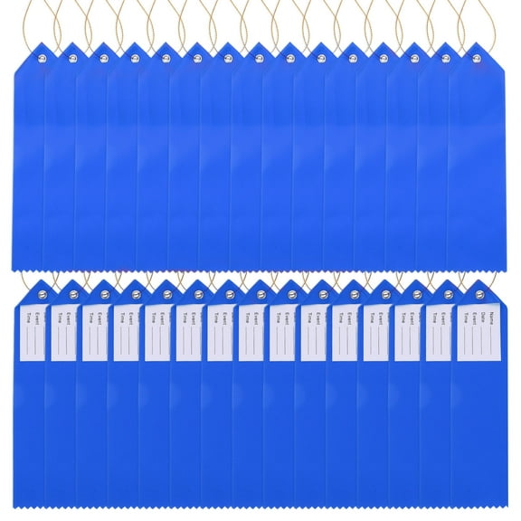 Uxcell 50Pcs Award Ribbons, 8" x 2" Blank Badge Ribbons with Rope for Competition Sports 1st 2nd 3rd Place, Blue