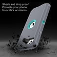thumbnail image 4 of HSHDLDF for iPhone SE 2022/2020 Case Built-in Screen Protector Shockproof Dust/Drop Proof 3 in 1 Full Body Rugged Heavy Duty Durable Cover for Apple iPhone SE 3rd/2nd Gen 4.7, Grey/Green, 4 of 7