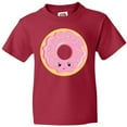 thumbnail image 3 of Inktastic Light Pink Donut Youth T-Shirt, 3 of 5