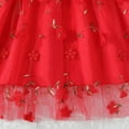 thumbnail image 4 of vdgthytj Toddler Girls Tulle Dress Mesh Ruffle Sleeve/Short Sleeve A-Line Birthday Party Princess Dress Summer Outfits, 4 of 9