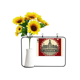 thumbnail image 1 of London Big Ben sello silueta Britain UK Tarjeta de bendición de jarrón de girasol artificial, 1 of 3