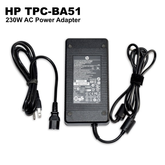 Pre-Owned HP TPC-BA51 230W Laptop Power Adapter with 19.5V & 11.8A  641514-001