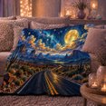 thumbnail image 6 of Southwest Desert Night Sky Winding, Mystical Celestial Art Scene, Warm Flannel Blanket for Living Room and Bedroom, Celestial Art Lovers Housewarming Gift, Celestial Home Decor, 6 of 9