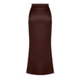 thumbnail image 4 of LIaqionyy Women's Satin Maxi Skirt High Waisted Elegant Work Elastic Waistband Casual a Line Party Skirts, 4 of 6