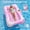 Pink Marble-M Size, variant on Pool Floats Adult, Large Floating Bed with Ice Bar, Tanning Bed Pool Raft Inflatable Lounger with Drink Holder Tanning Chair Inflatable Pool Toys for Party Beach Backyard