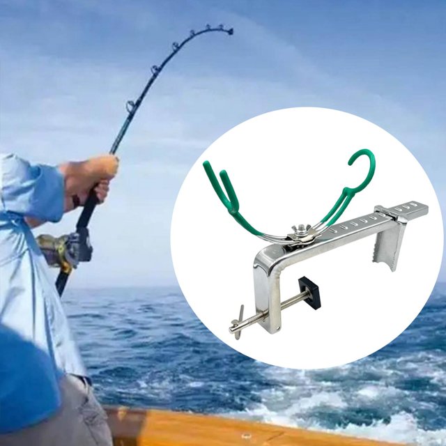 Abrazadera para montaje en caña de pescar, equipo de pesca giratorio de 360 grados, accesorios de pesca portátiles, soporte para cubierta de barco