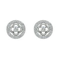 thumbnail image 3 of 0.65 CT TW Diamond Stud Earrings Round Shape 18K White Gold (G,SI), 3 of 4