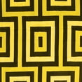 thumbnail image 1 of Ahgly Company Machine Washable Indoor Square Abstract Yellow Contemporary Area Rugs, 5' Square, 1 of 4