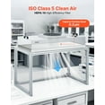 thumbnail image 2 of VEVOR Laminar Flow Hood Filter, 46.02 x 21.85 x 3.15 in, 1 Piece HEPA Filter Replacement for 49.65 x 40.55 in FUU Fan Filter Unit to Capture Particles Sized 0.3μm, Glass Fiber, Aluminum Frame, 2 of 9