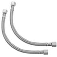 thumbnail image 1 of AURARMLET 2Pcs Air Compressor Fittings Steel Wire Silver Hose for Easy Installation, 1 of 8