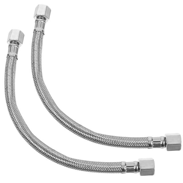 AURARMLET 2Pcs Air Compressor Fittings Steel Wire Silver Hose for Easy Installation