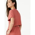 thumbnail image 4 of Free Assembly Girls Rib Knit T-Shirt Dress with Open Back Detail, Sizes 4-18, 4 of 4
