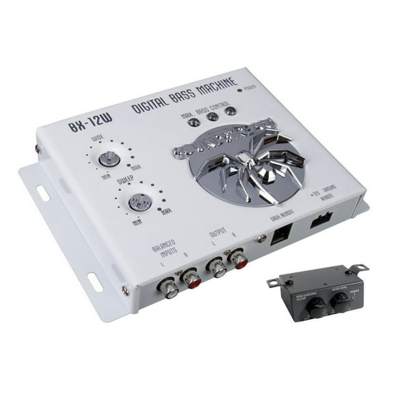 SoundStream BX-12W Digital Car Audio Bass Booster Restoration Processor, White