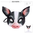 thumbnail image 2 of Máscara de animal de Halloween ZHAOCHENG cerdo aterrador accesorios de cabello decoración de terror, 2 of 4