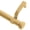 Gold, variant on MERIVILLE 1-Inch Diameter End Cap Single Window Treatment Curtain Rod, 28-Inch to 48-Inch, Black