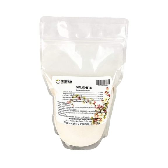 Dolomite - Organic Calcium & Magnesium to your soil & to livestock feed 2 Pounds