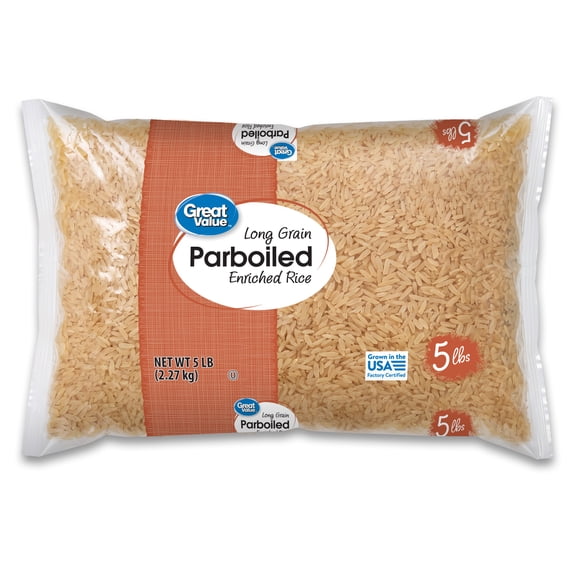 Great Value Enriched Parboiled Rice, 80 Oz