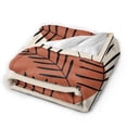 thumbnail image 2 of DouZhe Ultra-Soft Micro Fleece Lightweight Flannel Bed Blanket, Boho Simplicity Plant Drawing Print Cozy Warm Throw Blankets, 80"x60", 2 of 7