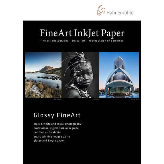 Hahnemuhle Pearl Photo Rag, 100 % Cotton Rag, Natural White Inkjet Paper, 320 g/mA, 13x19", 25 Sheets