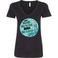 thumbnail image 3 of Inktastic Shakespeare She is Fierce Quote Women's V-Neck T-Shirt, 3 of 5