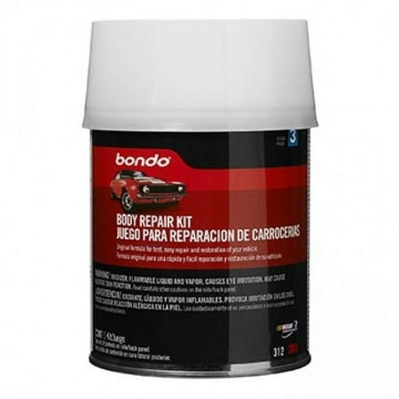 Bondo 312 Auto Body Repair Kit, 1-Qt Can, Each