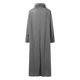 thumbnail image 5 of Gibobby Vestidos de sueter Vestido suelto irregular de color sólido para mujer, sudadera, de cuello , vestido de graduación para mujer(Gris,XL), 5 of 5