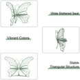 thumbnail image 6 of HLR Outdoor Bench with Butterfly Inspired Pattern, 50'' Metal Frame Patio Garden Chair Cast Iron,Light Green, 6 of 8