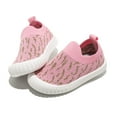 thumbnail image 6 of kkdom Boys Girls Sneakers Shoes Lightweight Slip-on Walking Shoes Pink Size 8 Toddler, 6 of 7