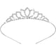thumbnail image 1 of Diadema nupcial con decoración de diamantes de imitación, pinza para el cabello, lazo para el cabello, tiara (plateada), 1 of 7