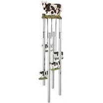 StealStreet SS-G-41928, Round Top Cow Hanging Garden Porch Decoration Decor Musical Wind Chime
