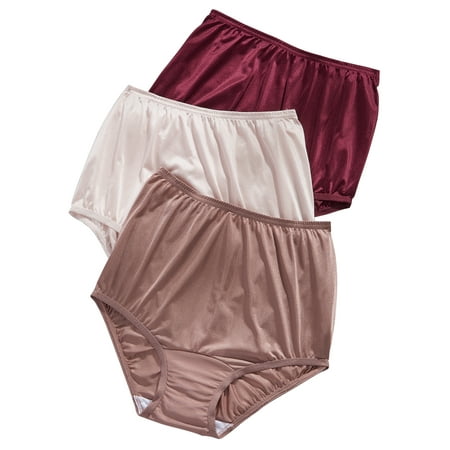 Vanity Fair Women's Seamless Tagless Cotton Full Briefs Panties, (3-Pack)